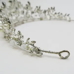 Wedding Tiara - Azazie Avenetian Rhinestone and Pearl Tiara thumbnail 6