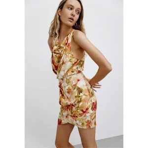 Significant Other Chiara Dress - Watercolor Floral Open Back Dress Size 8 thumbnail 2