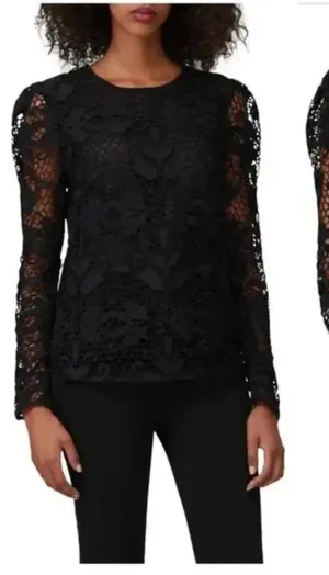 STEVIE‎ MAY Pleasant Surprise Crochet Top Sz Small thumbnail 1