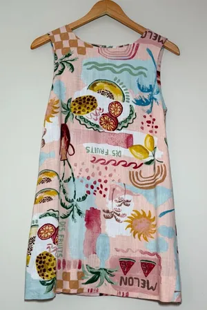 Paper Heart Summer Haze Tropical Fruit Mini Dress thumbnail 1