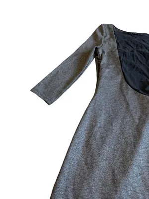 Alice + Olivia Silve Sheath Dress 3/4 Sleeves Mesh Back Stretch Flattering XS thumbnail 9