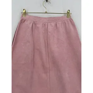 Vintage Blassport Bill Blass Ultrasuede Skirt 10 Pink A Line Midi 70s 80s Retro thumbnail 4
