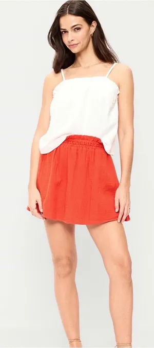 Old Navy Orange skirt thumbnail 1