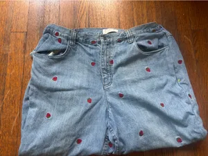 Christopher & Banks Strawberry Jeans thumbnail 1
