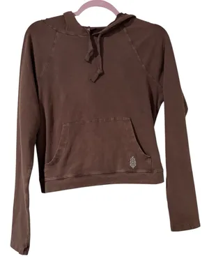 Free People Movement Hot Shot Hooded Long Sleeve Cocoa Medium NWOT thumbnail 5