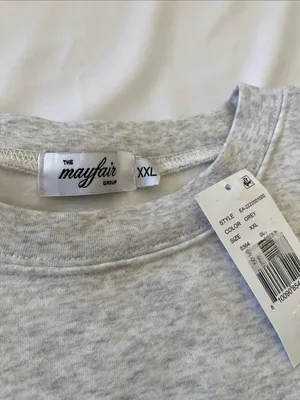 The Mayfair Group Light Gray Crewneck Sweatshirt - XXL thumbnail 2