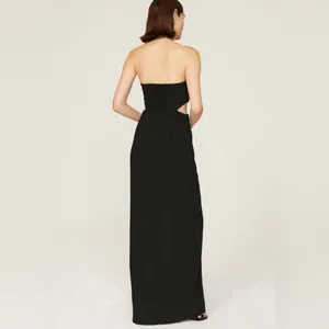 Amanda Uprichard‎ Kloss Gown Strapless Cutout Black XS thumbnail 3