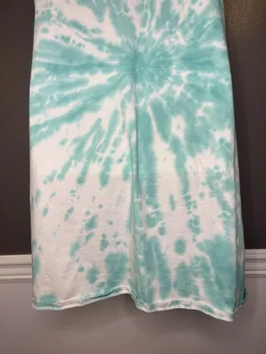 J.Crew Dress Womens Medium Blue Tie Dye Tank Jersey Midi Sundress Sleeveless thumbnail 8
