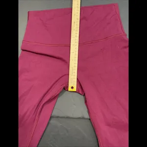 Lululemon Burgundy Athleisure Preppy Active‎ Gym Yoga Legging Minimalist Size 6 thumbnail 6