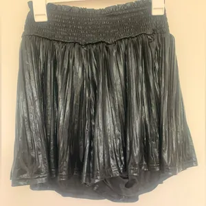 Smocked Waist Pleated Shorts these three boutique thumbnail 3