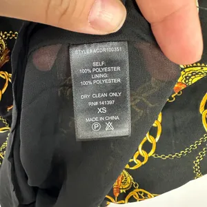 ASTR the Label Chain Reaction Black‎ and Gold Chain Print Mini Dress Womens XS thumbnail 5