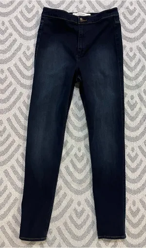 ABERCROMBIE & FITCH Women’s High Rise Dark Wash Blue Denim Skinny Jeans 10 thumbnail 1