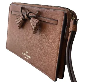 kate spade Hayes Gingerbread Leather Wristlet thumbnail 2