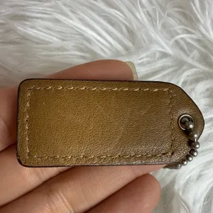 1.5" y2k COACH Vintage Fob Bag Charm Hang tag Hangtag thumbnail 2