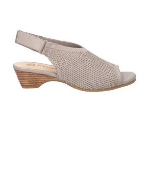 Bella Vita Women's Marin Wedge Sandal shoes beige natural knit 7.5 narrow thumbnail 2