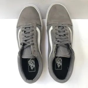 Vans Old Skool Authentic Gray White Suede Canvas Women Shoes 10 thumbnail 7