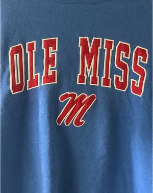 Ole Miss Sweatshirt Blue Size XL thumbnail 3