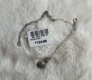 Sterling Silver Diamond Pendant Necklace thumbnail 3