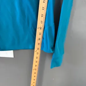 REI Womens Small Teal Blue Long Sleeve Base Layer Top Hiking‎ Athletic Shirt USA thumbnail 8