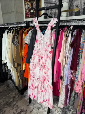 MISA Los Angeles x REVOLVE Morrison Floral Ruffle Midi Dress Women’s Small EUC thumbnail 12