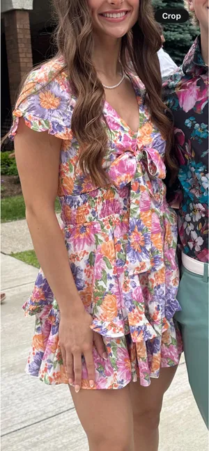 Selfie Leslie Floral Mini Dress thumbnail 1