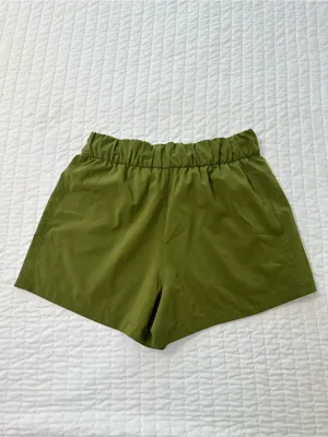 Patagonia Breathable Women’s Terrebonne Caper Green Drawstring Athletic Shorts M thumbnail 3