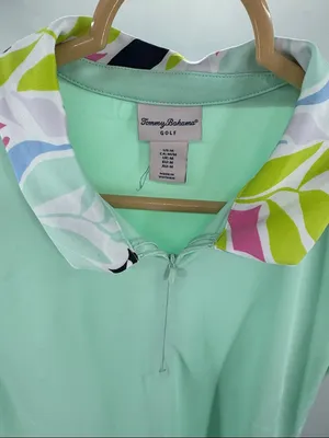 Tommy Bahama Golf Mint Green Short Sleeve Top & matching skirt set M activewear thumbnail 8