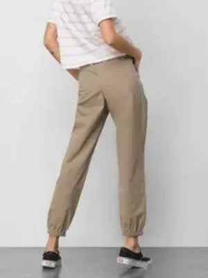 Vans Chamber II Jogger Women's Elastic Waistband Khaki Size Large Cotton Blend thumbnail 4