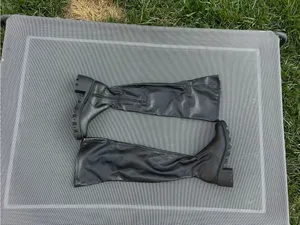 JUSTFAB • Black Jordane Lug Sole Over-The-Knee‎ Boots size 9 fall winter chunky thumbnail 2