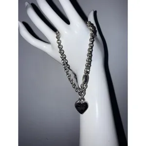 $599 Rare Authentic Gucci Sterling Silver Heart Charm Bracelet‎ thumbnail 3