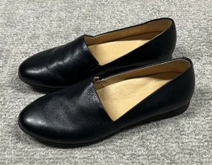 Dansko Larisa Shoes Womens 37 US 7.5 Slip On Flats Loafers Comfort Leather Black thumbnail 1