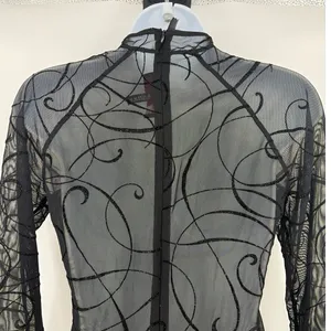 Patrice Catanzaro Sheer Velvet Burnout Mini Dress Sz 10 Mesh Whimsigoth Festival thumbnail 7