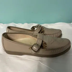 Soft Spots Bonnie Lite Taupe Leather Loafers Shoes, Comfort‎ Shoes Sz 8.5 S-381 thumbnail 2