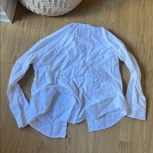 Reformation White Casual Button Down Shirt thumbnail 4