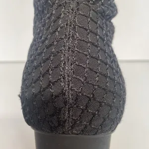 Zara Whimsigoth Mesh Heeled Zip up Booties Black Size 39 US 8.5 thumbnail 6