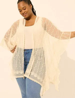Torrid Lace Ruana NWT OS thumbnail 1
