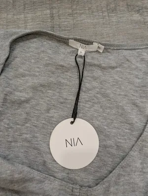 NWT Nia Heather Gray Ribbed Hacci Lounge Tee Size Small thumbnail 4
