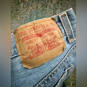 Vintage Levi’s denim jean board shorts, size 18 thumbnail 4