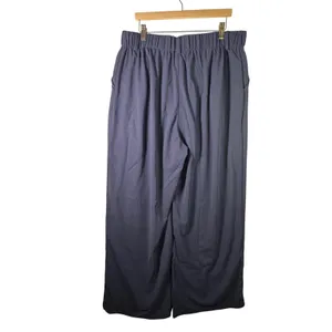Halara Flex High‎ Waisted Pocket Wide Leg Waffle Work Pants Womens XL Tall Navy thumbnail 2