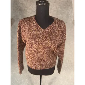 vintage y2k american eagle wool sweater womens cropped brown medium thumbnail 2