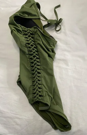 One Piece Sunseeker Green Open Sides Swimsuit thumbnail 3