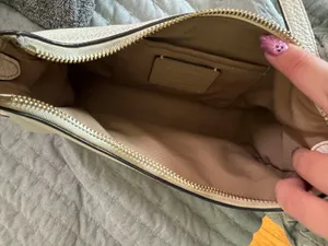 White Coach Leather Bag Crossbody thumbnail 5