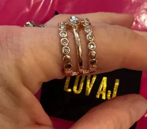 🩷Rose gold LUV AJ ring size 6.5 Pink thumbnail 1