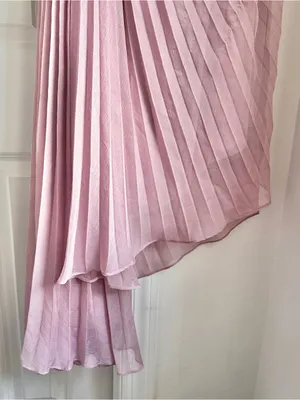AMUR Joelle Pleated Draped Asymmetrical Gown thumbnail 9