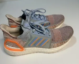 Adidas Ultraboost Women's Running Shoes Sneakers Coral Glow Blue Size 8 thumbnail 1