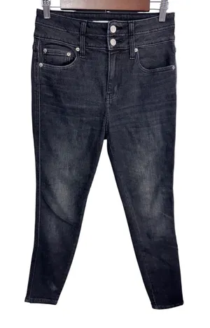 Daze 28 Black‎ Denim Skinny Jeans Women's High Rise Stretch thumbnail 1