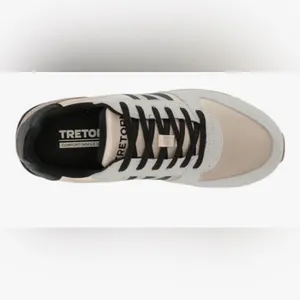 Tretorn Layola 2.0 Beige and Black Athletic lace up Shoes. 9 thumbnail 3