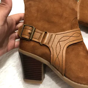Earth Leather Suede Ankle Boot Lina Arlington Cowgirl Size 8‎ Western Boho thumbnail 4
