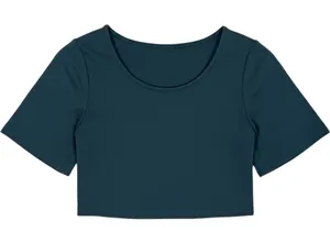 Ripley Rader Green Ponte Knit Short Sleeve Scoop Neck Crop Top Size‎ 2 Smal thumbnail 1