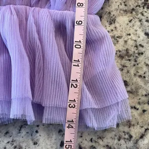 Pink Lily Tube Top Women Medium Purple Tulle Peplum Fairycore Pleated MA647 thumbnail 9